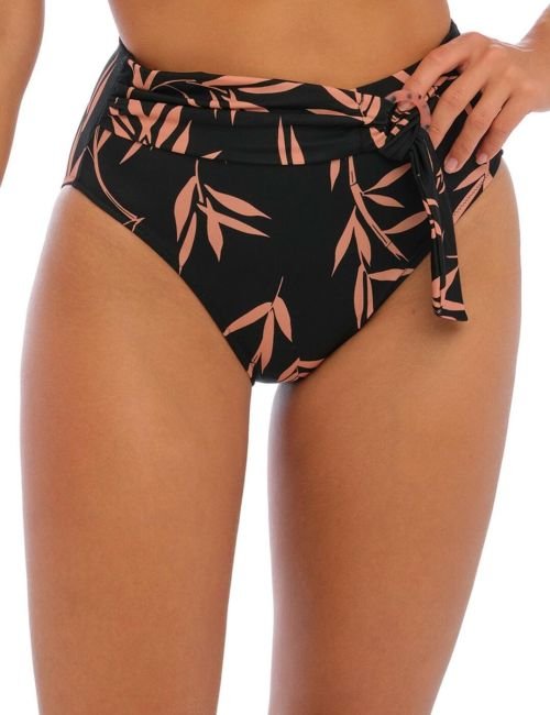 Fantasie Luna Bay High Waist Bikini Brief - Lacquered Black