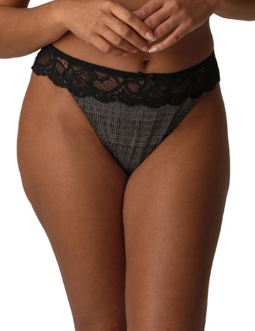 Prima Donna Madison Thong - Black Tailor