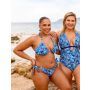 Curvy Kate Mykonos Triangle Bikini Top - Blue Print thumbnail
