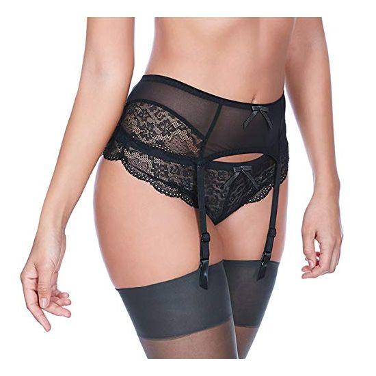 Giarrettiera Reggicalze Freya Expression – Pizzo Uncinetto E Dettaglio Rosa Oro – Donna