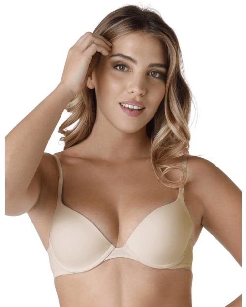 Wonderbra Invisible Push Up T Shirt Bra - Beige