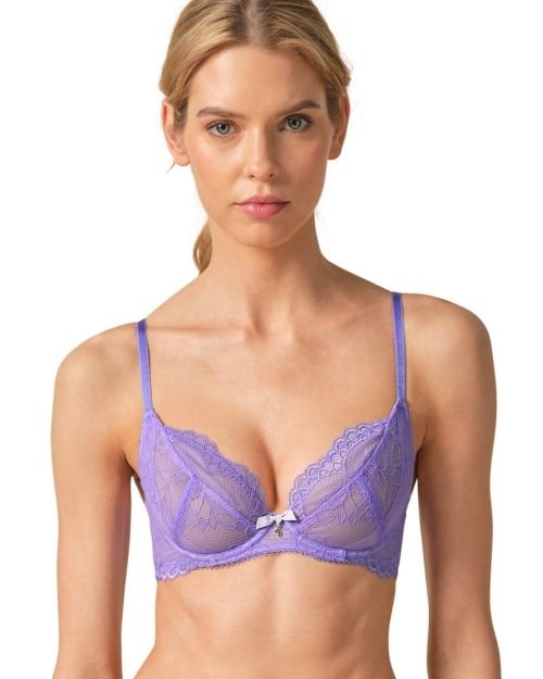 Gossard Superboost Lace Plunge Bra - Purple Hebe