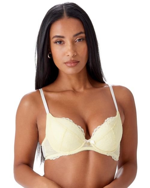 Gossard Superboost Lace Plunge Bra - Lemon