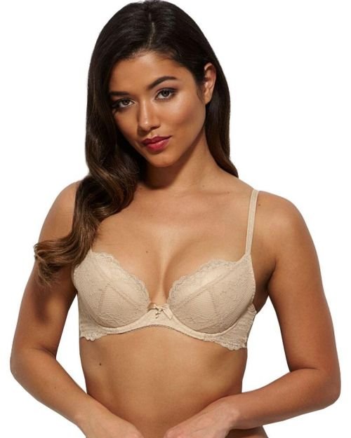 Gossard Superboost Lace Plunge Bra - Nude