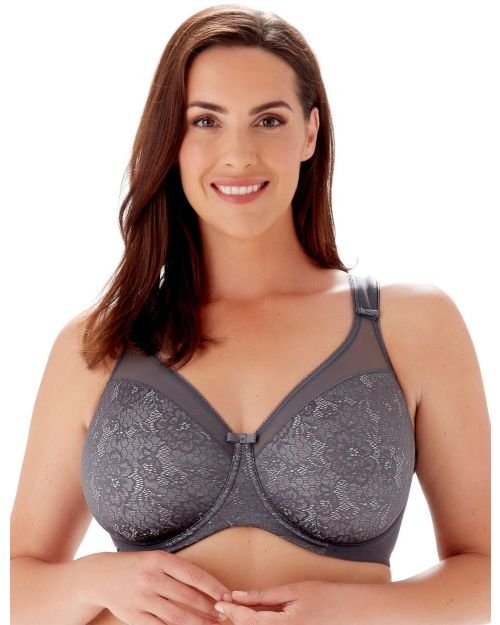 Berlei Beauty Underwired Minimiser Bra - Dark Grey