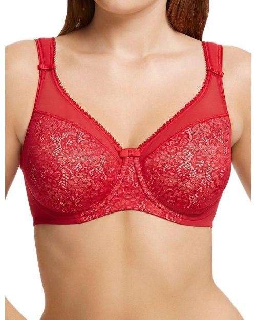 Berlei Beauty Underwired Minimiser Bra - Passion Red