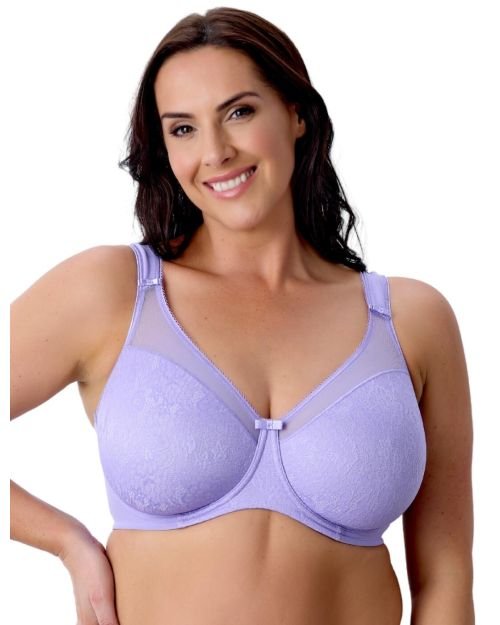 Berlei Beauty Underwired Minimiser Bra - Violet Tulip