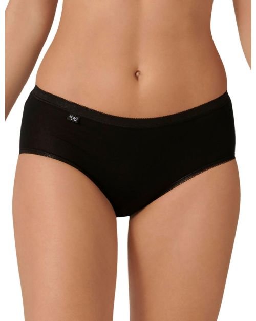 Sloggi Basic Midi Brief 3 Pack - Black
