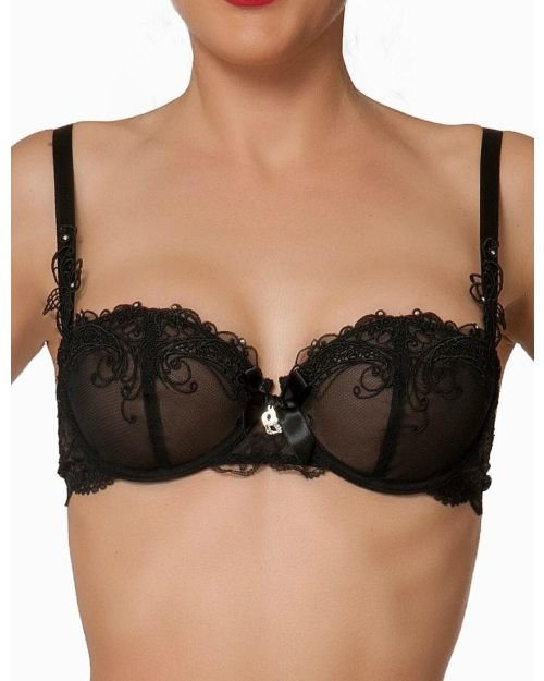 Lise Charmel Soir De Venise Half Cup Bra - Noir Diamant