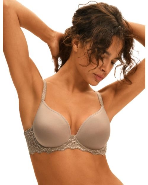 Simone Perele Caresse Spacer Plunge Bra - Greige