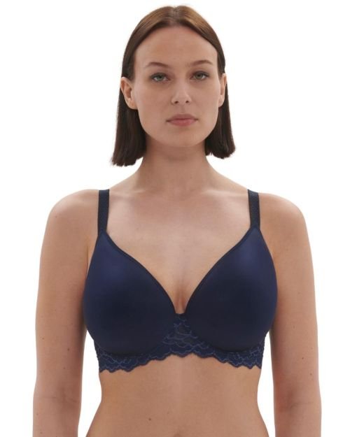 Simone Perele Caresse Spacer Plunge Bra - Ink Blue