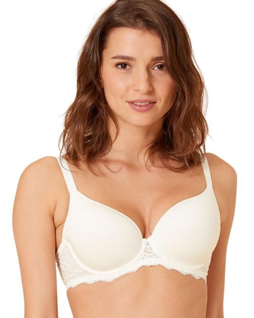 Simone Perele Caresse Spacer Plunge Bra - Natural