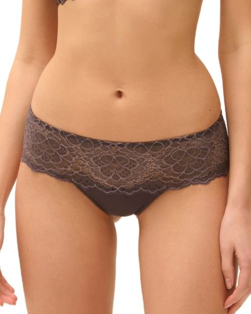 Simone Perele Caresse Shorty Brief - Graphite Grey