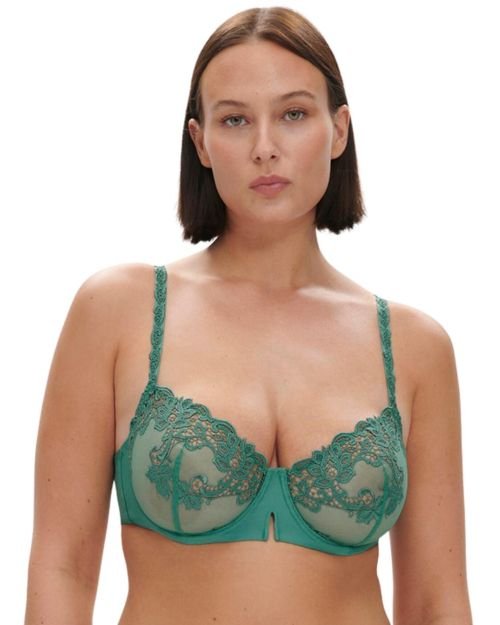 Simone Perele Saga Half Cup Bra - Garden Green