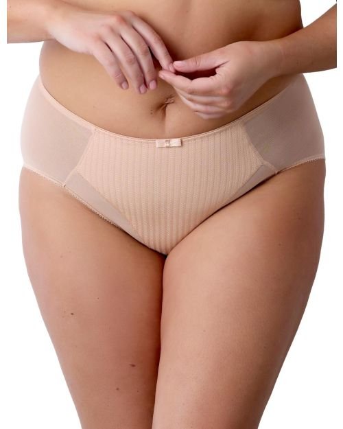 Berlei Beauty Stripe Deep Brief - Blush