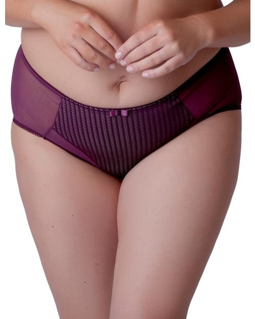 Berlei Beauty Stripe Deep Brief - Fig