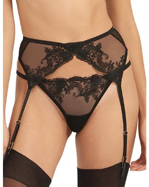 Bluebella Marseille Suspender Belt - Black