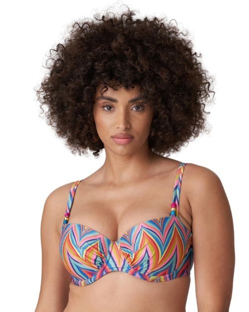 Prima Donna Swim Kea Padded Balcony Bikini Top - Rainbow Paradise