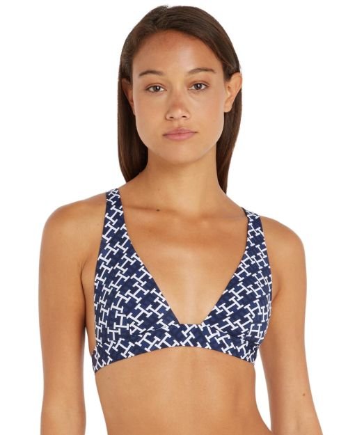 Tommy Hilfiger TH Monogram Bikini Brief - Monogram Navy White