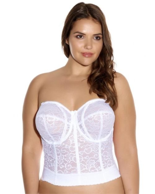 Goddess Lace Bridal Lace Bustier - White