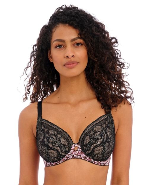 Freya Infinity Fields Plunge Bra - Black