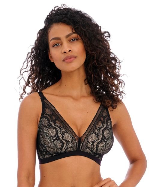 Freya Infinity Fields Triangle Bralette - Black