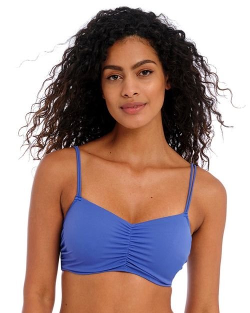 Freya Jewel Cove Bralette Bikini Top - Plain Azure