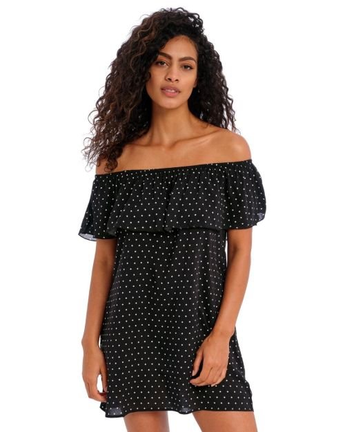 Freya Jewel Cove Beach Cover Up Dress - Black