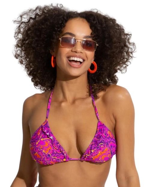 Pour Moi Bermuda Triangle Bikini Top - Multi