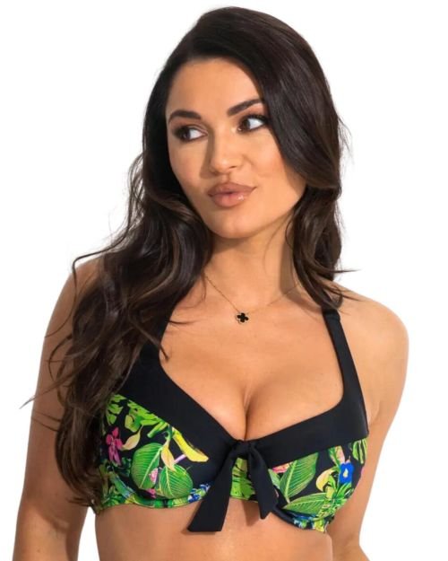 Pour Moi St Lucia Halter Bikini Top - Tropical