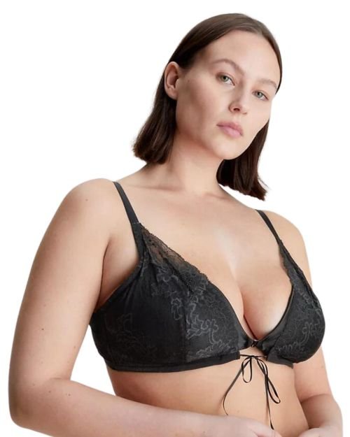 Calvin Klein CK Black Triangle Bra - Black