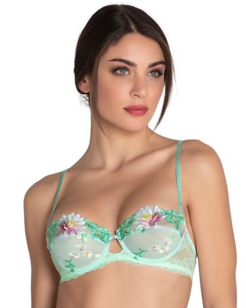 Lise Charmel Amour Nymphea Demi Cup Bra - Jade Aqua