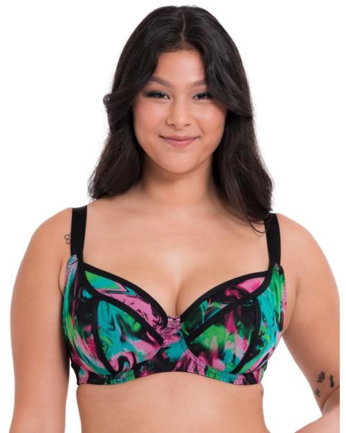 Curvy Kate Reality Check Balcony Bra - Print Mix