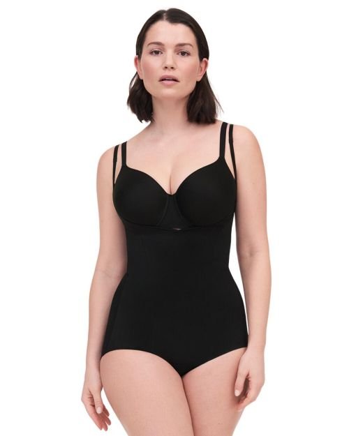 Chantelle Basic Shaping Open Bust Bodysuit - Black