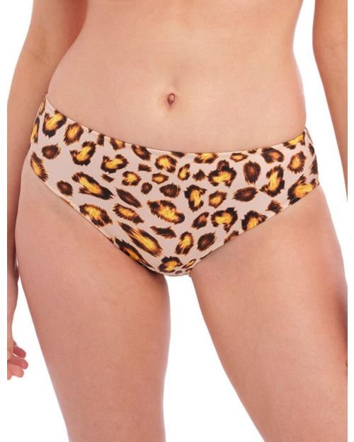 Fantasie Kabini Oasis Mid Rise Bikini Brief - Leopard