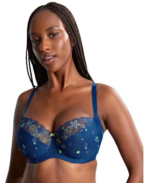 Cleo by Panache Blossom Balcony Bra - Celeste