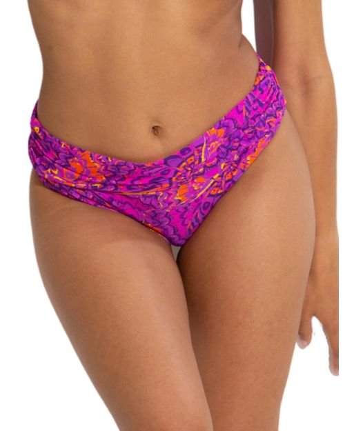Pour Moi Bermuda Fold Over Bikini Brief - Multi