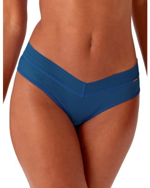 Gossard Glossies Cheeky Shorty Brief - Teal
