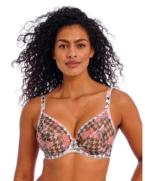 Freya Rose Blossom Plunge Bra - Multi