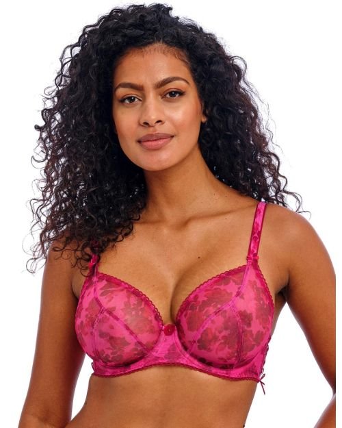 Freya Rose Blossom Plunge Bra - Red Rose