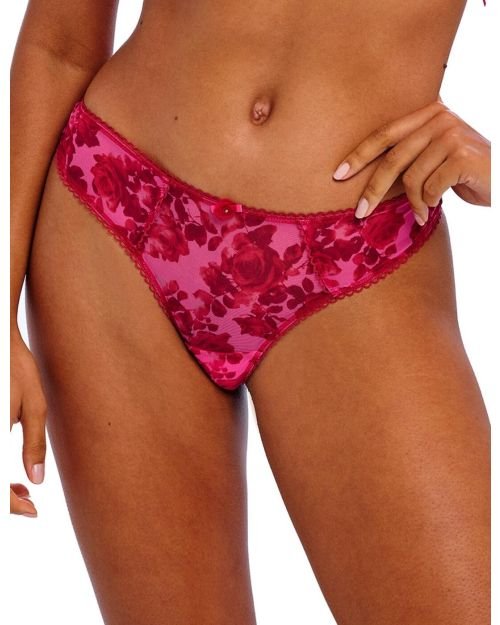 Freya Rose Blossom Thong - Red Rose