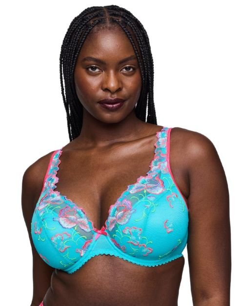 Prima Donna Devdaha Half Padded Plunge Bra - Mermaid