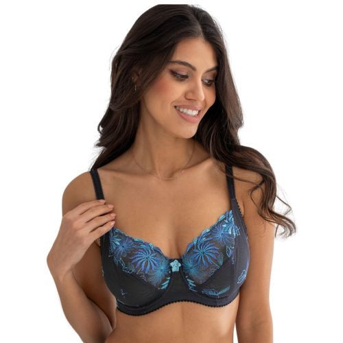 Pour Moi St Tropez Underwired Full Cup Bra - Slate/Blue