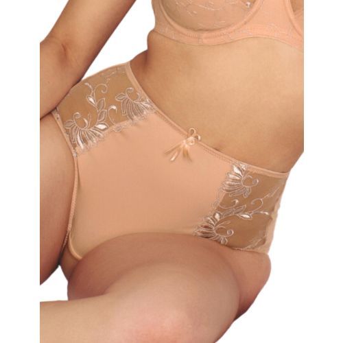 Pour Moi Imogen Rose Embroidered Brief - Latte