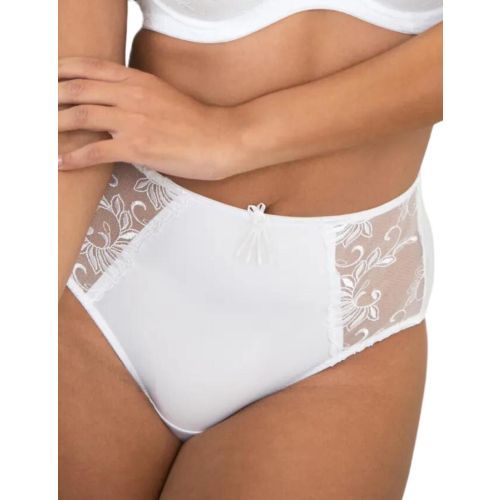 Pour Moi Imogen Rose Embroidered Brief - White
