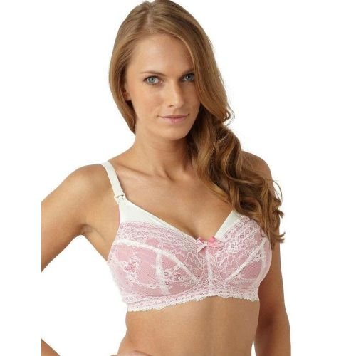 Panache Sophie Nursing Bra - Ivory/Pink