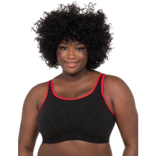 Goddess Sport Soft Cup Sports Bra - Black
