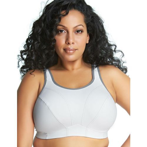 Goddess Sport Soft Cup Sports Bra - White
