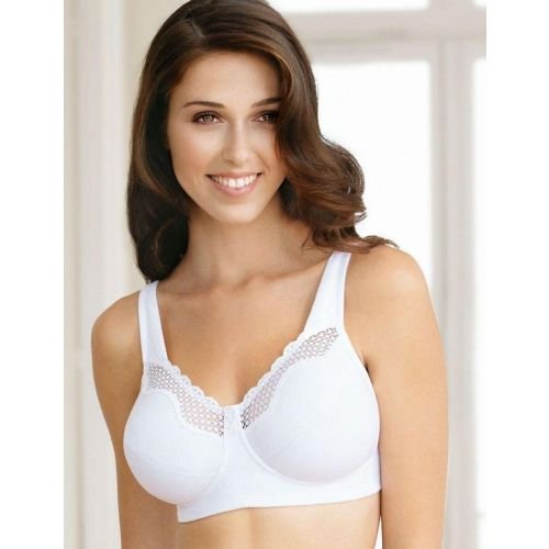 Bestform Cotton Comfort Non Wired Bra - White