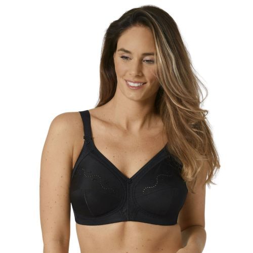 Triumph Doreen Cotton Mix Non Wired Bra - Black
